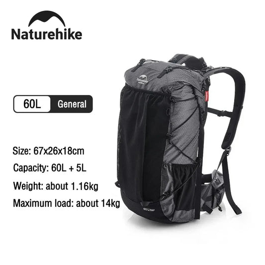 Naturehike Mountain Backpack Waterproof With Rain Cover