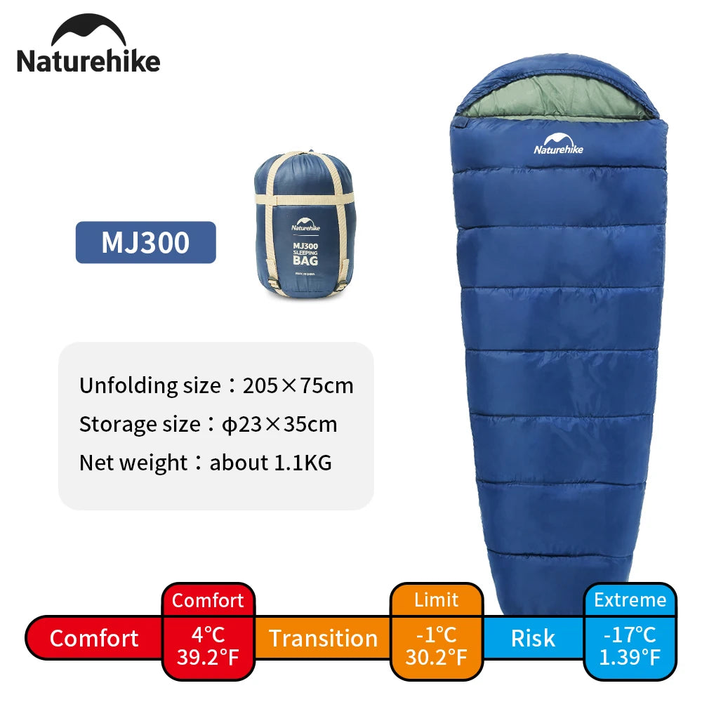 Naturehike MJ300 Ultralight Cotton Winter Sleeping Bag 4 Season Camping