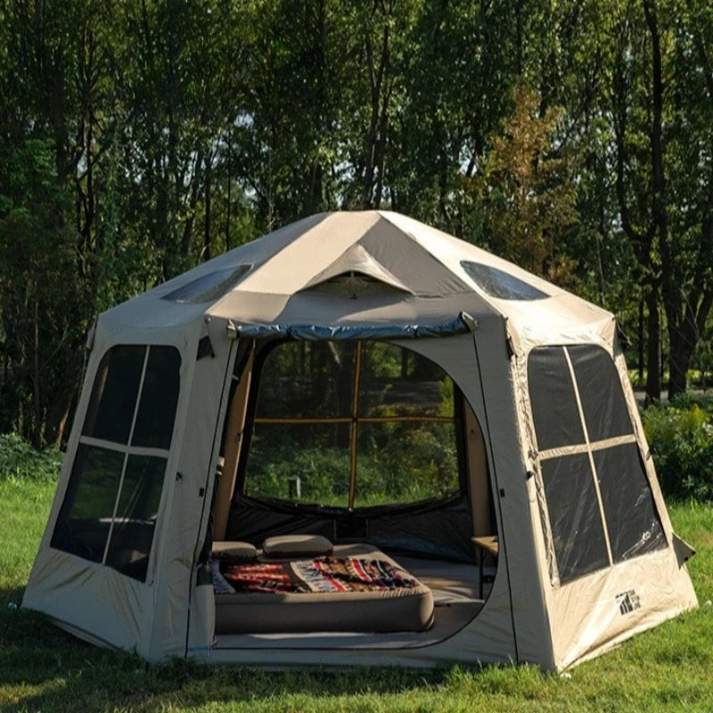 OIMG Quick Inflatable Outdoor Family Camping Tent Waterproof