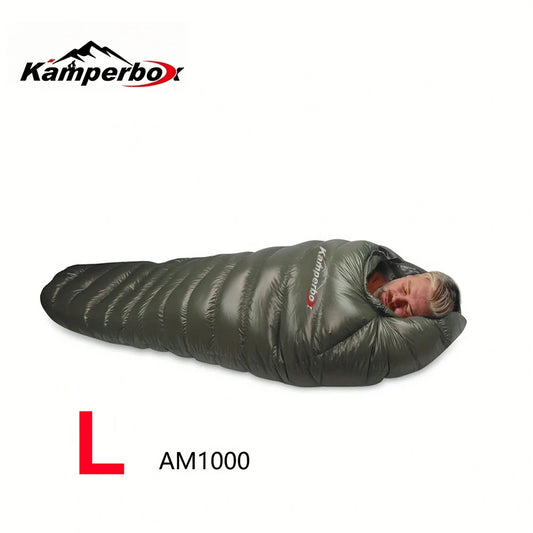 Kamperbox Down Sleeping Bag Winter Warm Waterproof For Adults