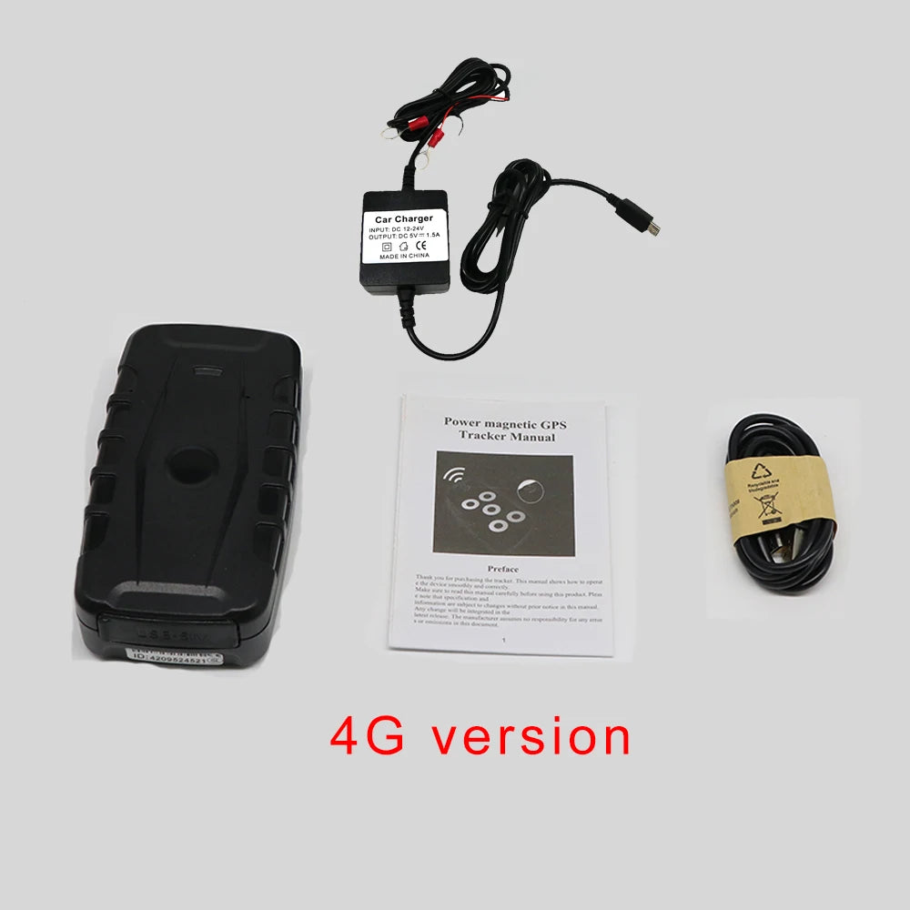 Lamariely 4G GPS Car Tracker With 20000mAh Battery IP67 Waterproof