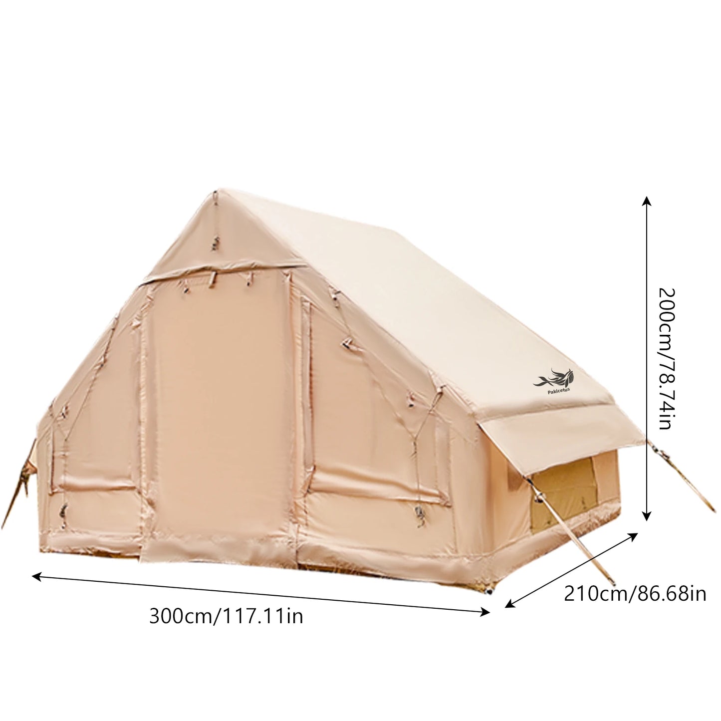 Inflatable Camping Tent With Skylight And Breathable Mesh Four Season