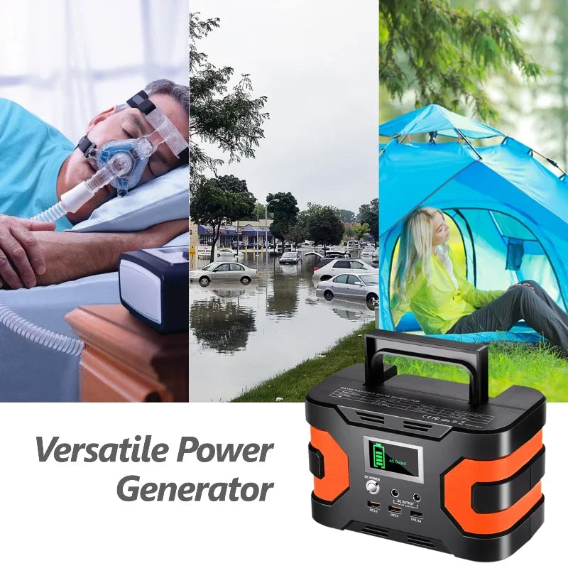 LS 150W Portable Power Station With 45000mAh Solar Inverter