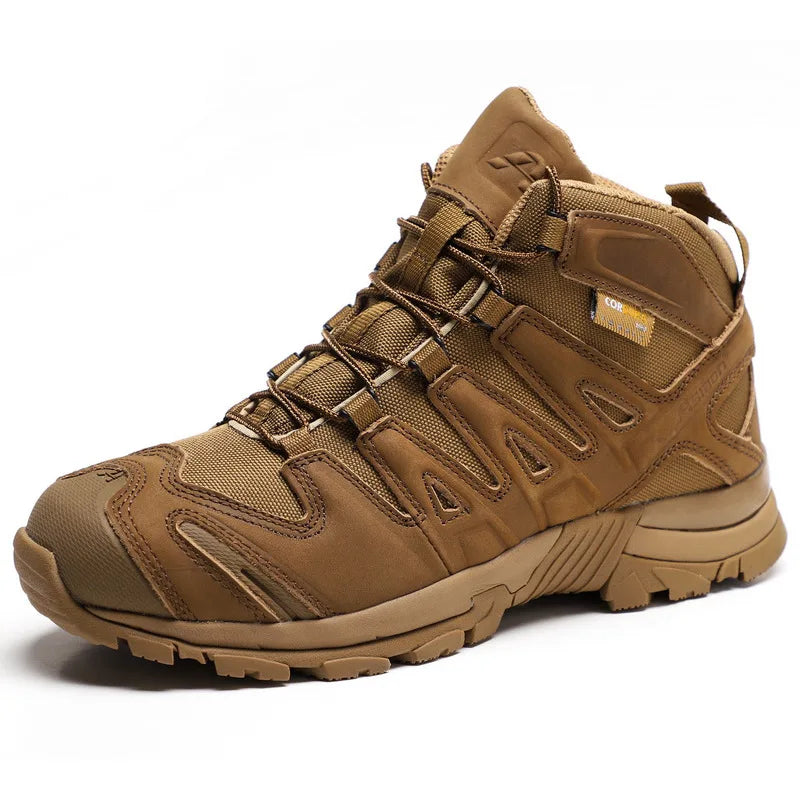 KOWM Hiking Shoes Men Waterproof Boots Rural Trekking