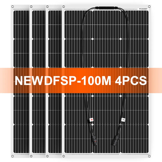 DOKIO 18V 100W Flexible Monocrystalline Solar Panel For RV Camping