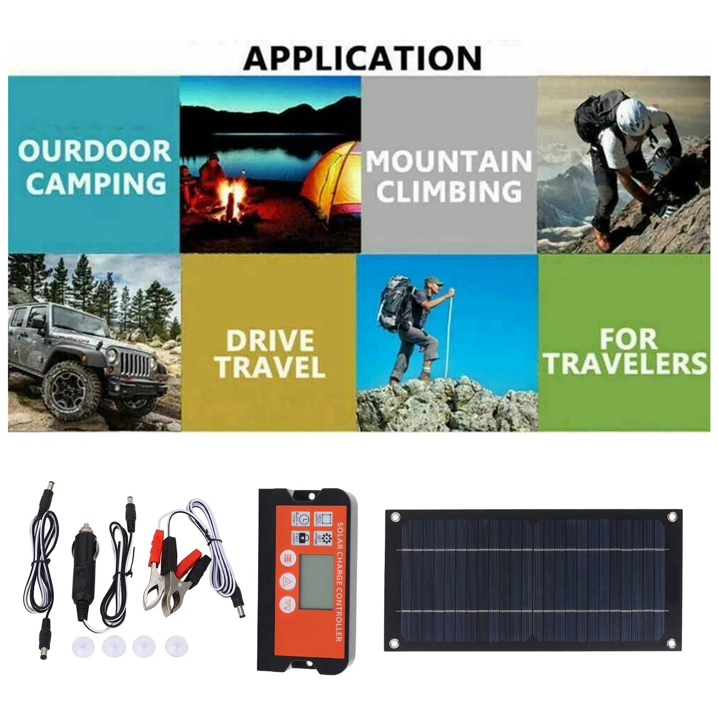 YOSOO 600W Monocrystalline Solar Panel Charger With 100A Controller