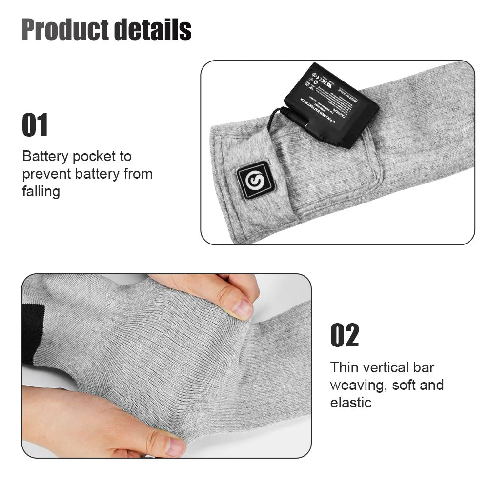 Savior Winter Thermal Heated Socks Ski Gloves With Rechargeable Battery