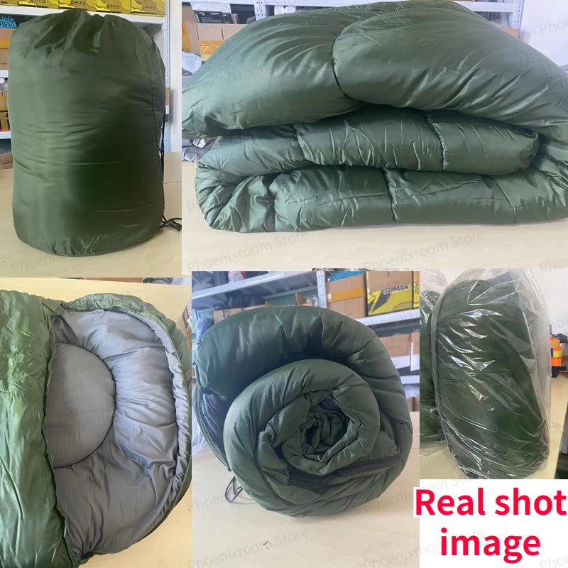 Winter Waterproof Cotton Filled Outdoor Sleeping Bag For Cold Weather