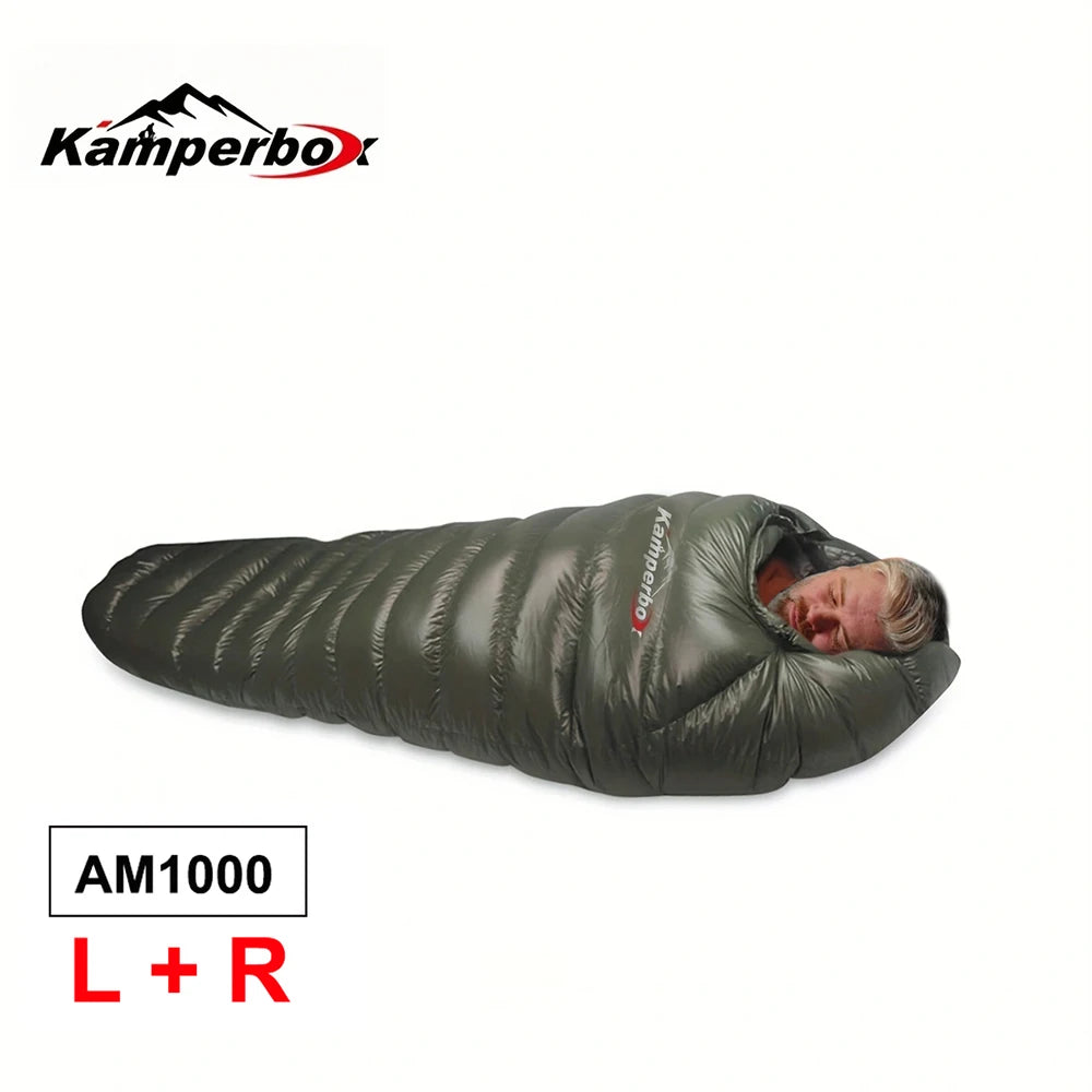 Kamperbox Down Sleeping Bag Winter Warm Waterproof For Adults