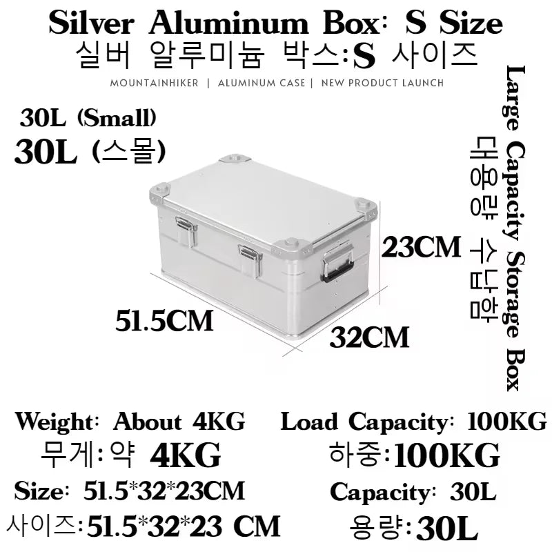 MOUNTAINHIKER Outdoor Aluminum Storage Box For Camping