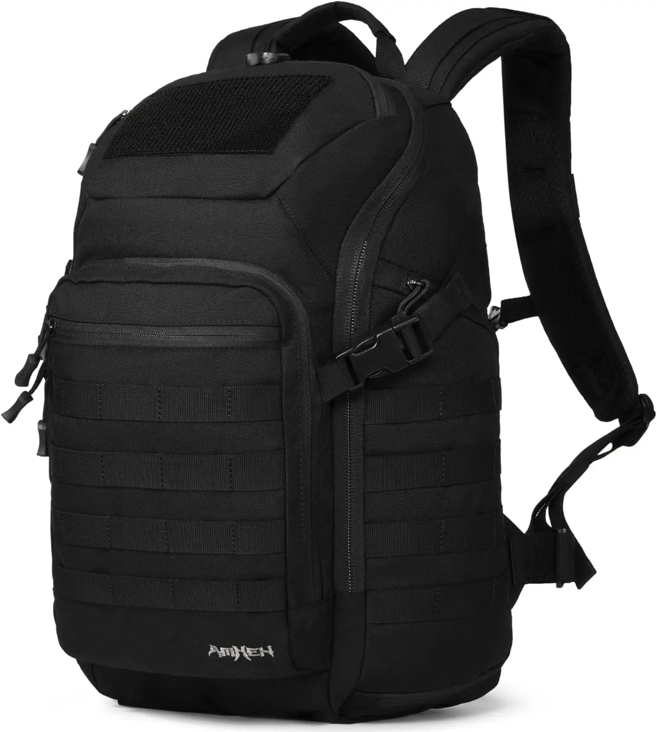 32L Military Tactical Backpack - Rugged Molle Pack for 17' Laptop, Black