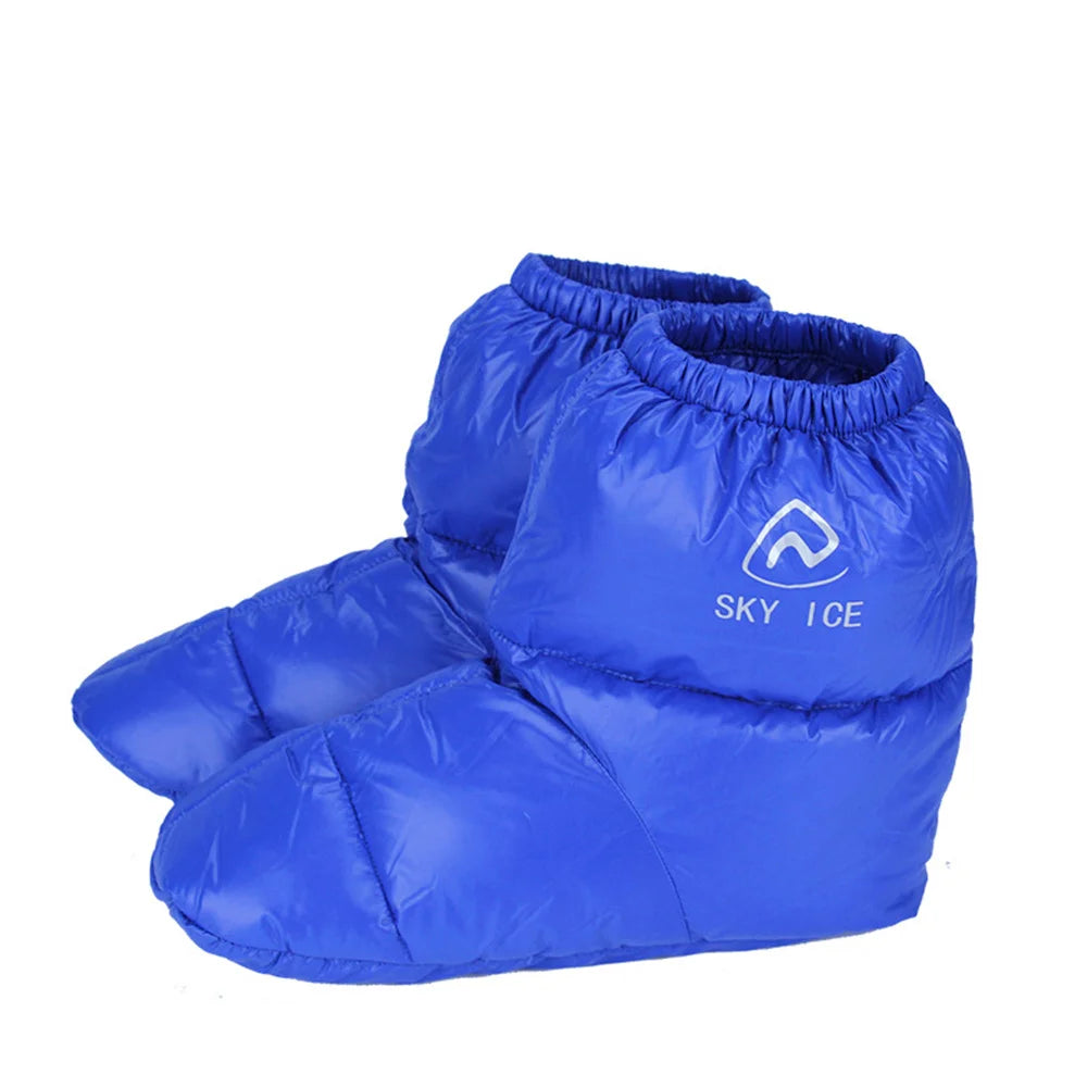 NONECN Winter Duck Down Slippers Boots For Men And Women