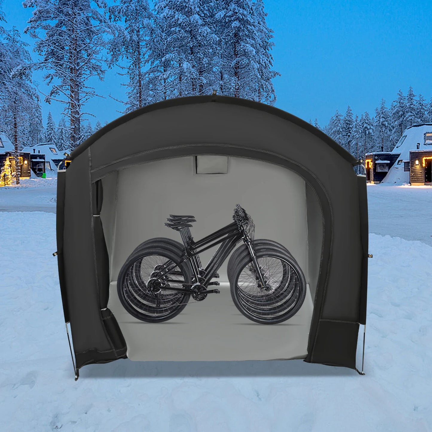 Portable Bike Storage Shed for 1-4 Bikes Waterproof Shelter