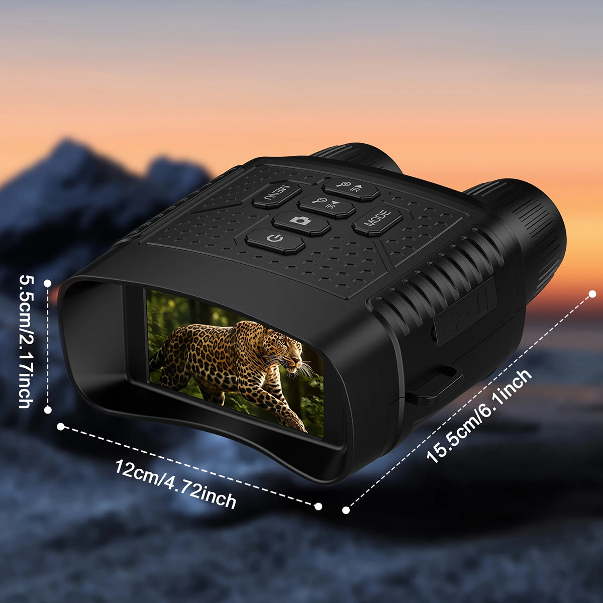 Digital Night Vision Binoculars With Infrared Zoom And Photo Recording