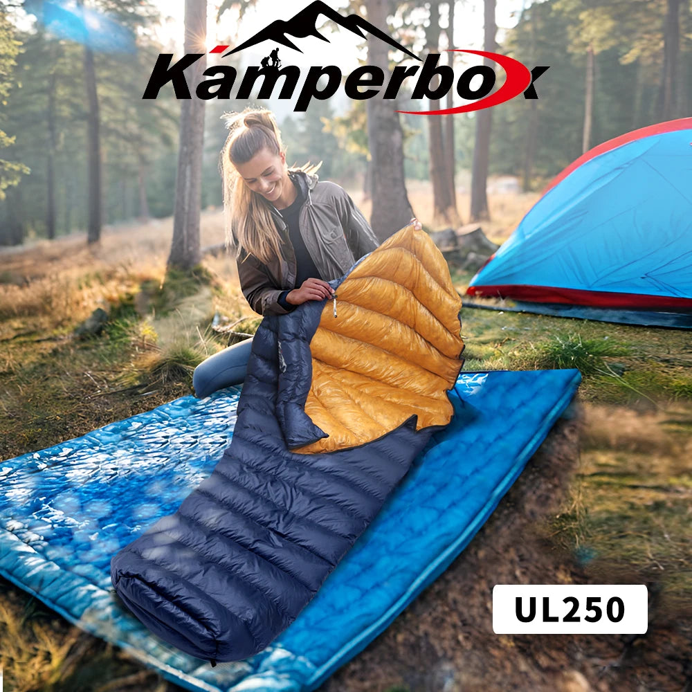 Kamperbox Ultralight Down Sleeping Bag For Camping Adventures