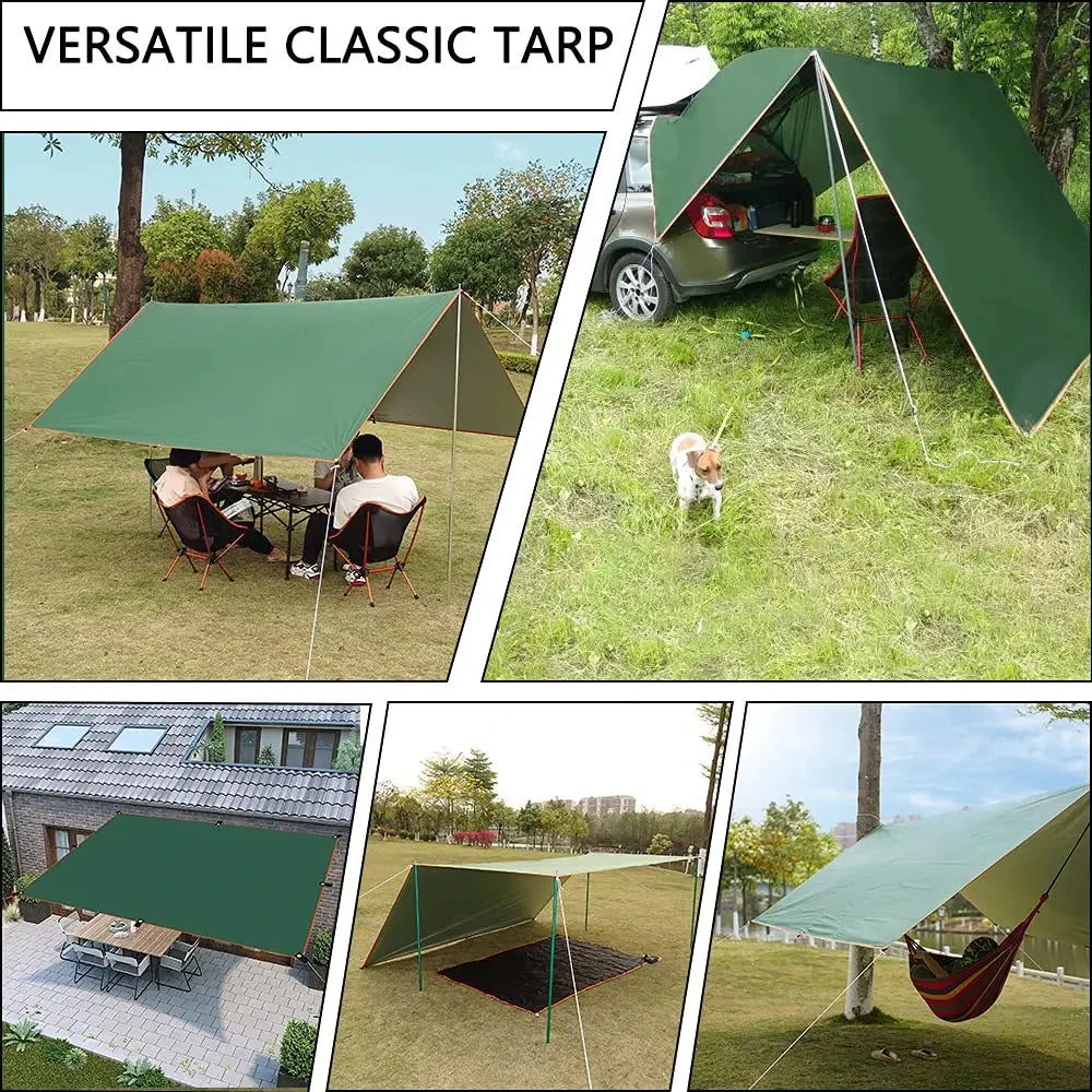Top Lander Camping Tarp Waterproof Sun Shelter Outdoors
