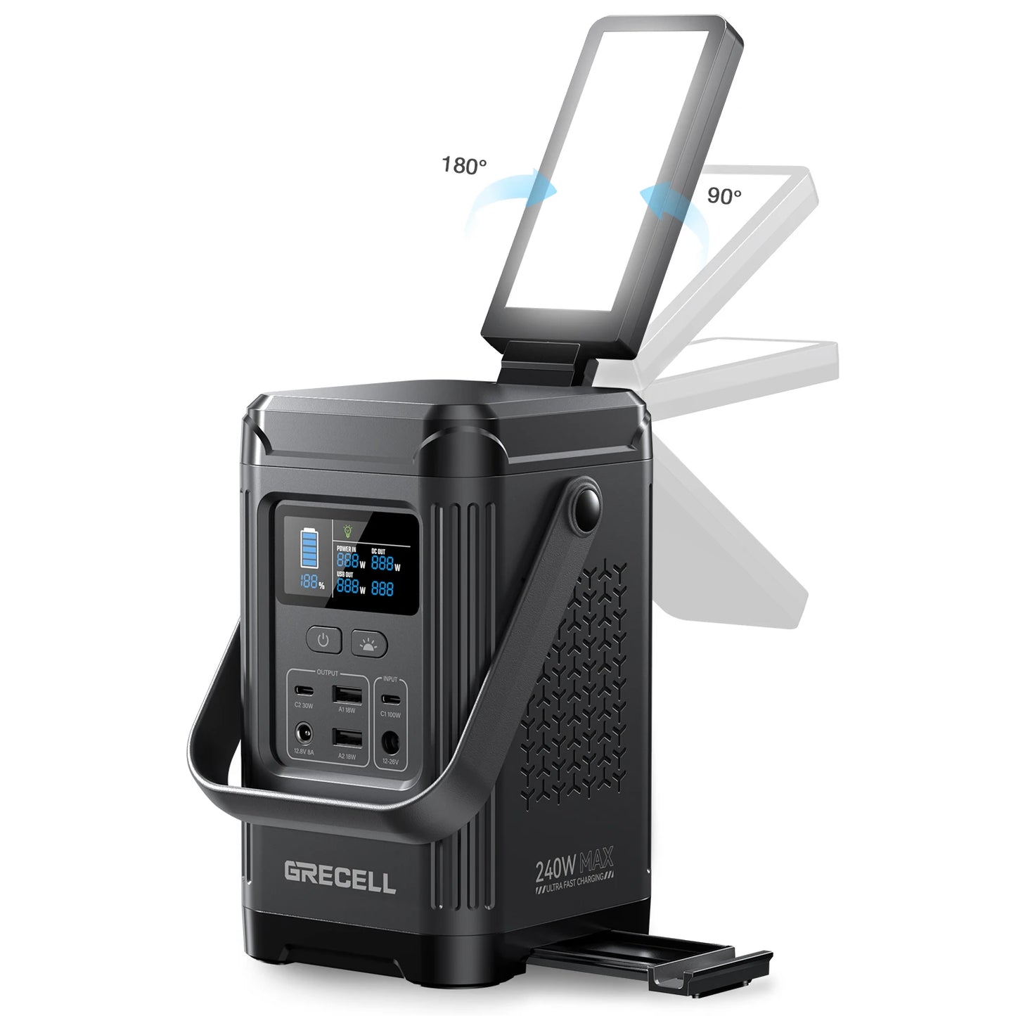 EBL 240W Portable Power Station LiFePO4 Battery For Camping Outdoors