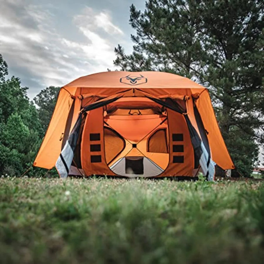 Family Camping Shelter Pop Up With Rain Fly Screened Room