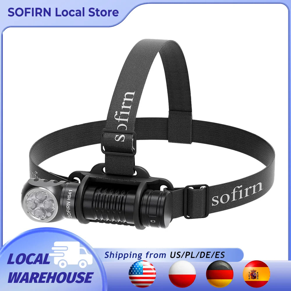 Sofirn HS41 Headlamp 4000lm SST20 LED USB C Rechargeable
