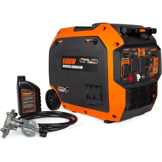 6800W Dual Fuel Portable Inverter Generator CO Shutdown Electric Start