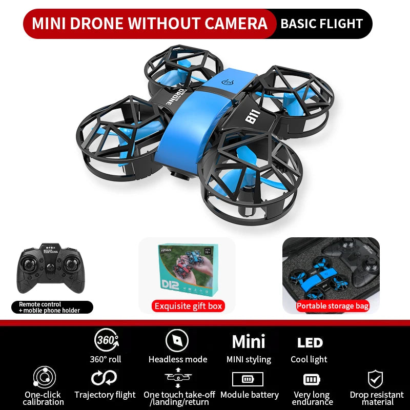 Dowellin D12 Mini RC Drone Quad Copter With Fixed Camera