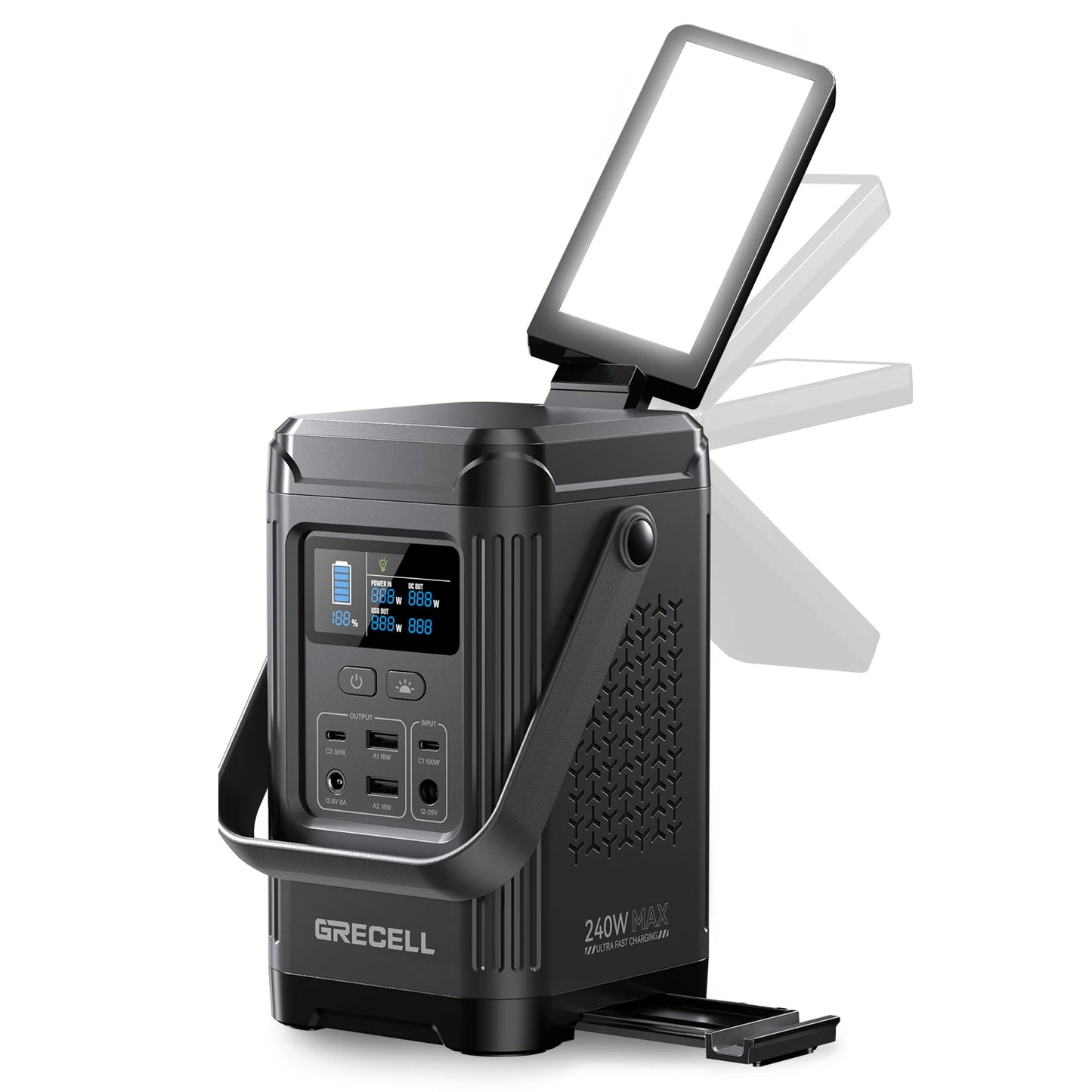 EBL 240W Portable Power Station LiFePO4 Battery For Camping Outdoors