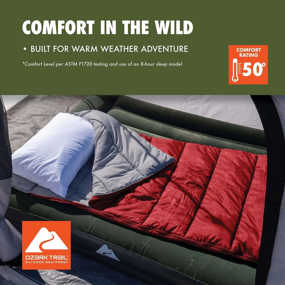 NONECN 50F Warm Weather Sleeping Bag Lightweight Camping Quilt
