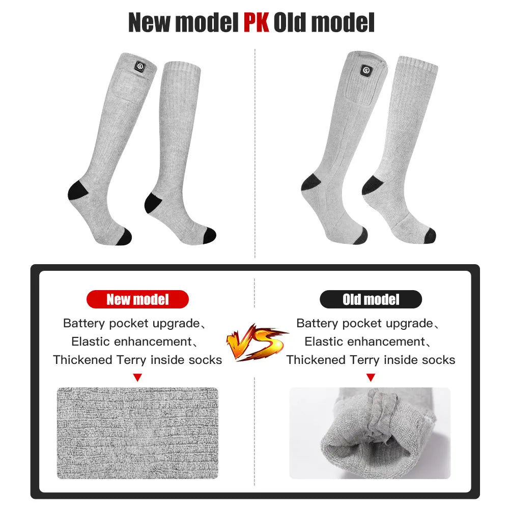 Savior Winter Thermal Heated Socks Ski Gloves With Rechargeable Battery