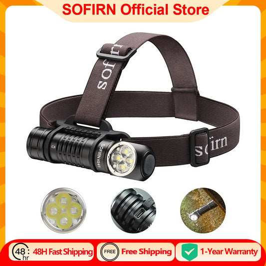 Sofirn HS41 Headlamp 4000lm USB C Rechargeable LED
