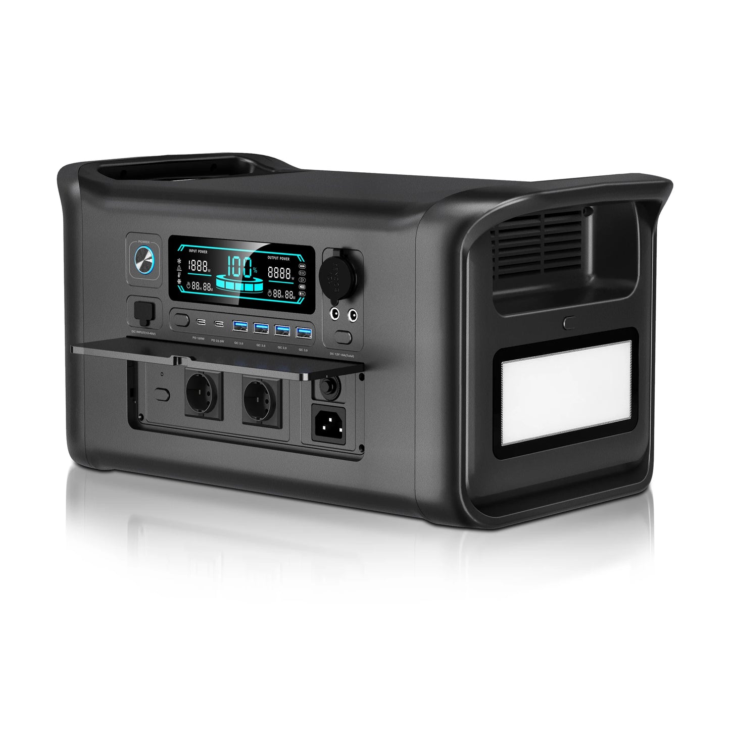 LiFePO4 1800W Portable Power Station Outdoor Solar Generator