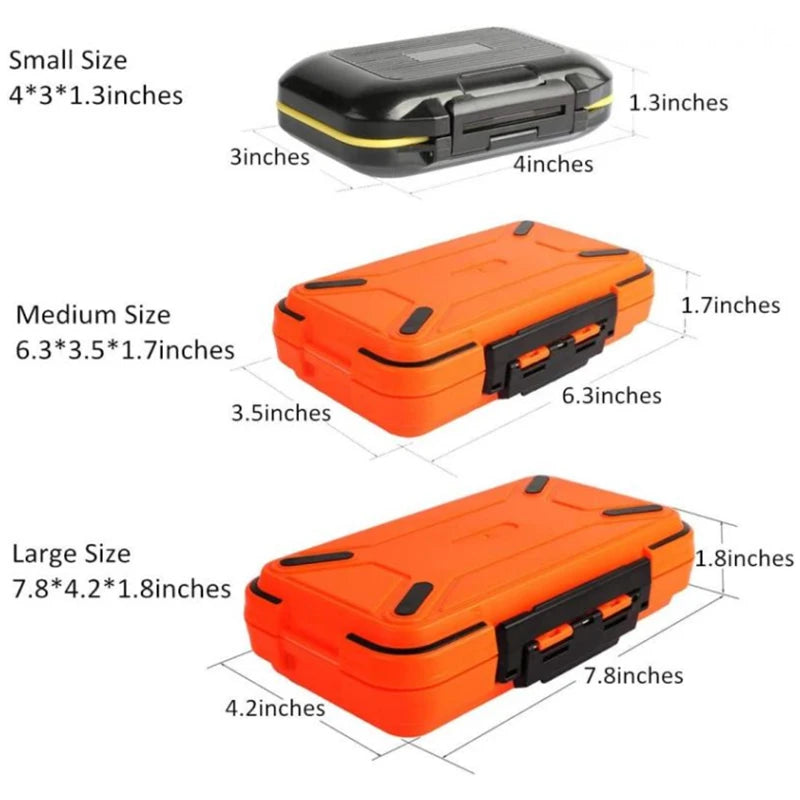 Fishing Tackle Boxes Waterproof Storage Bait Box Dual Opening