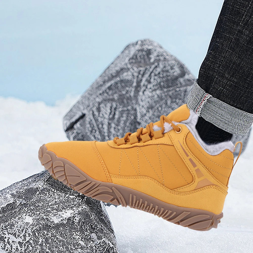 Winter Barefoot Snow Boots For Men Non Slip Trekking Shoes