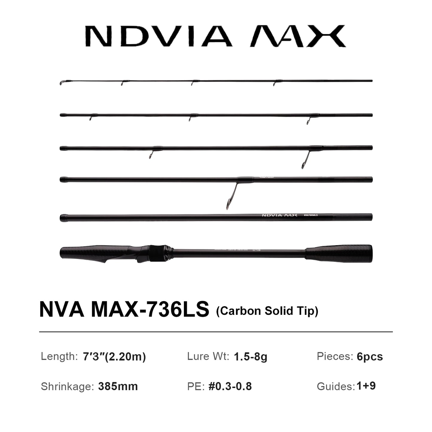 Pure-Lure NDVIA Max Ajing Eging Tubular Tip Rod Fishing Rod