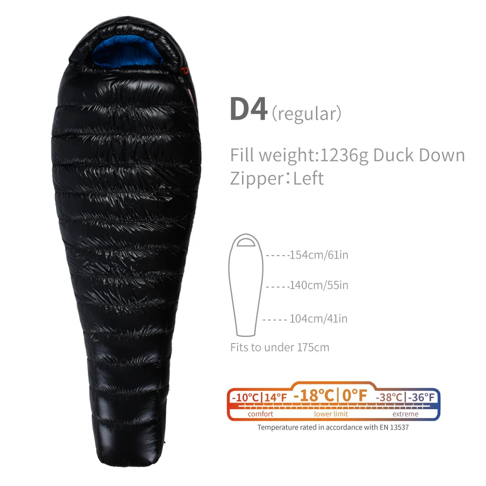 AEGISMAX Duck Down Sleeping Bag 650FP Ultralight Outdoor
