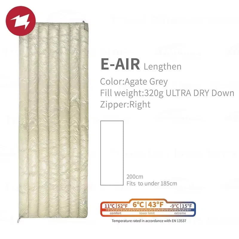 Air-E Camping Down Sleeping Bag Ultralight Waterproof Outdoor Envelope