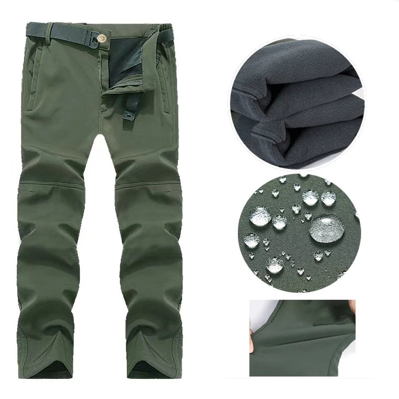 Mazerout Winter Tactical Jackets Waterproof Fleece Hooded Coat