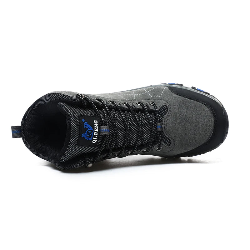 QIFENGCN Hiking Boots Mens Winter Warm Faux Fur Ankle Boots