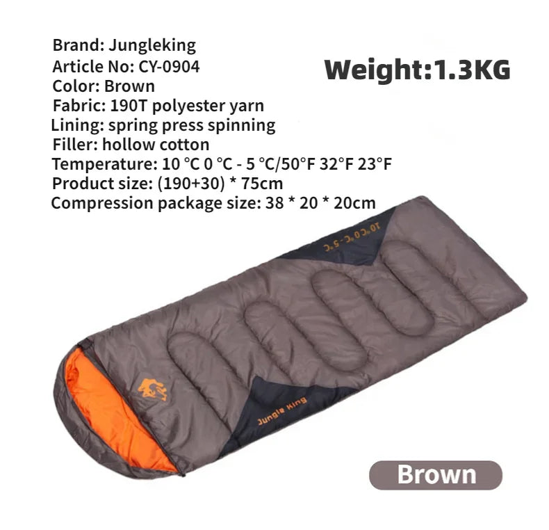 MOUNTAINHIKER Jungle King Camping Sleeping Bag Ultralight Waterproof 4 Season