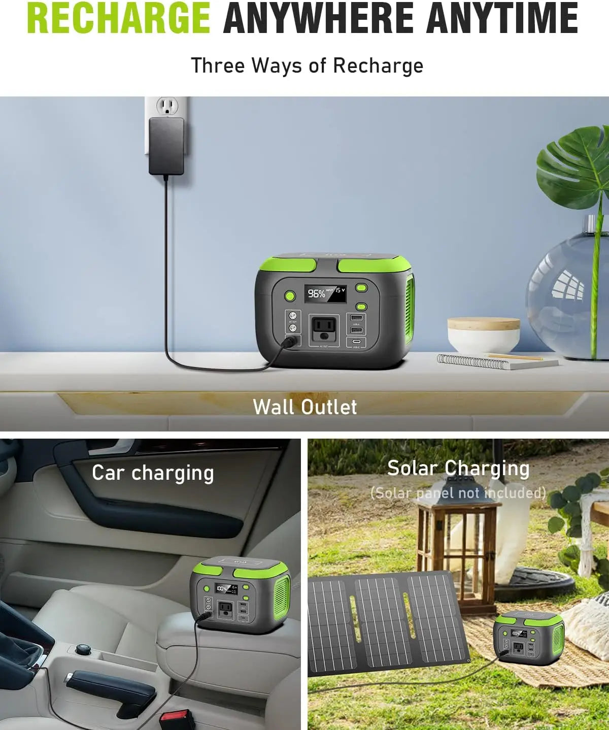 Portable Power Station 200W Solar Generator For Camping And Emergencies