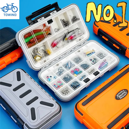 Fishing Tackle Boxes Waterproof Storage Bait Box Dual Opening
