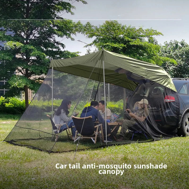 SUV Tail Tent Mosquito Proof Sunshade Shelter for Car Trunk