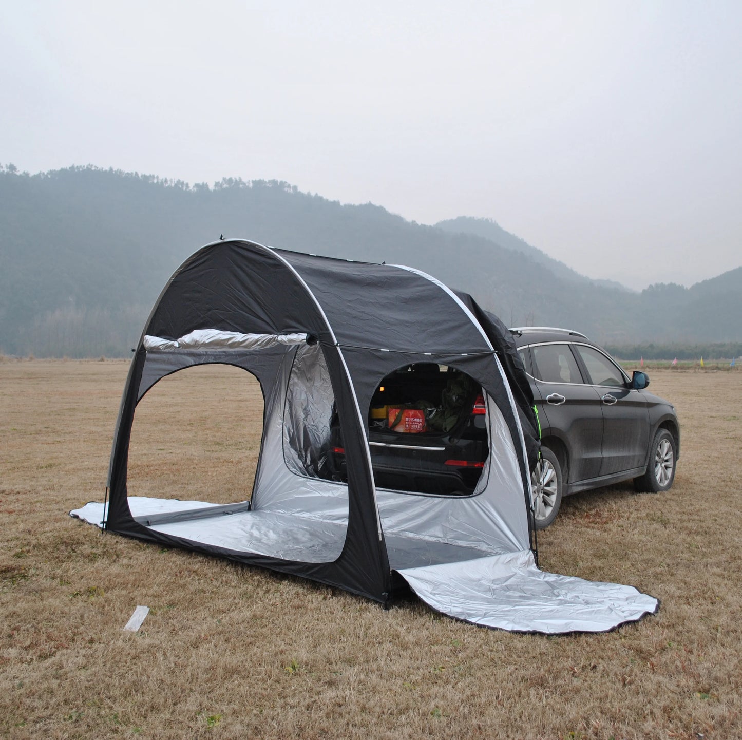 Others Double Layer SUV Tail Tent Waterproof Car Rear Tent