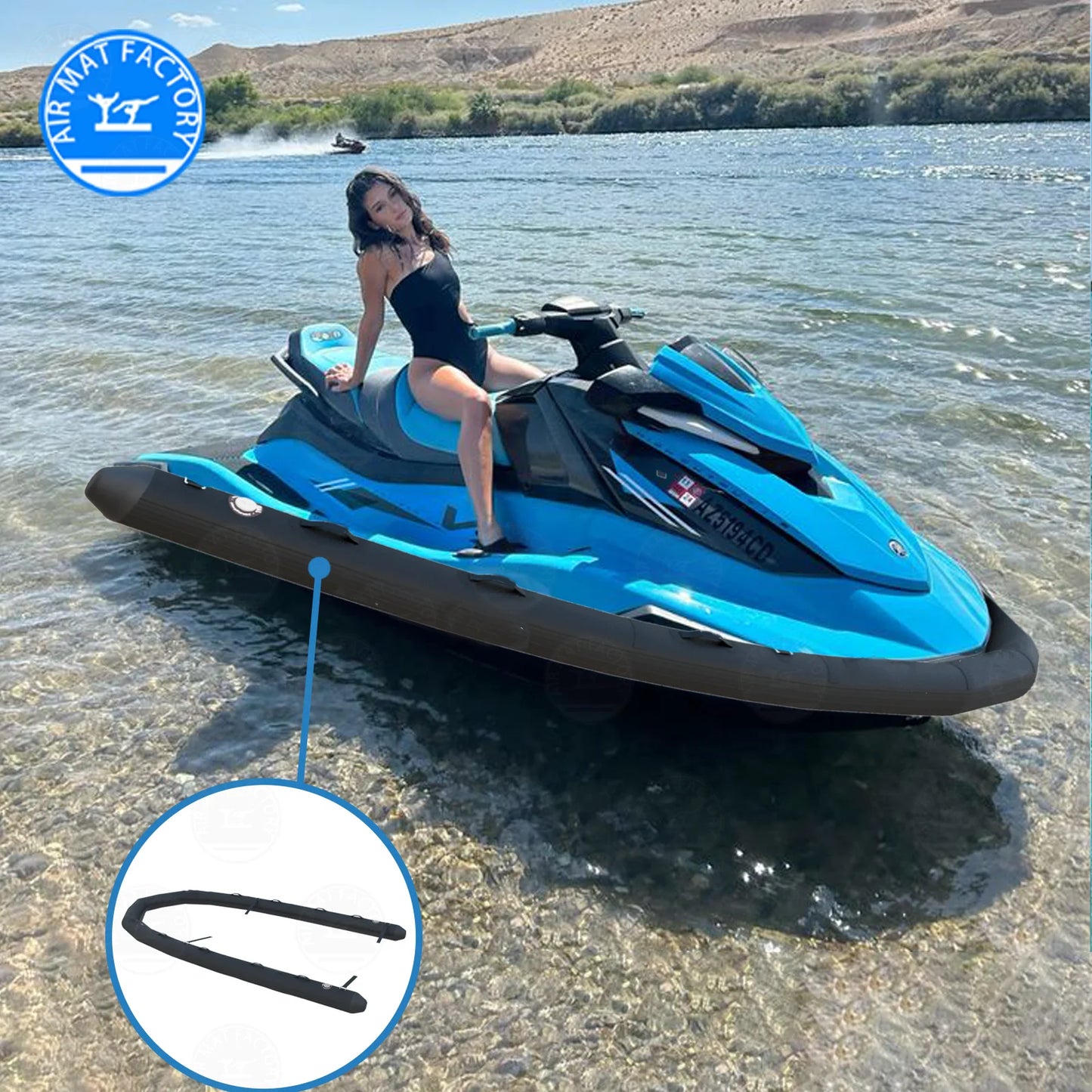 EJIA Inflatable PVC Jet Ski Collar For Yamaha Motorboats