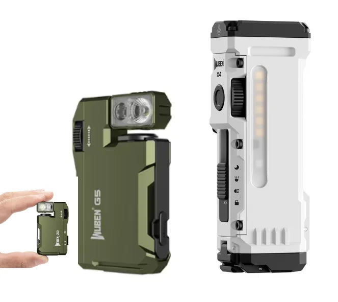 WUBEN X4 G5 EDC Flashlight Bundle Magnetic Tail RGB Rechargeable