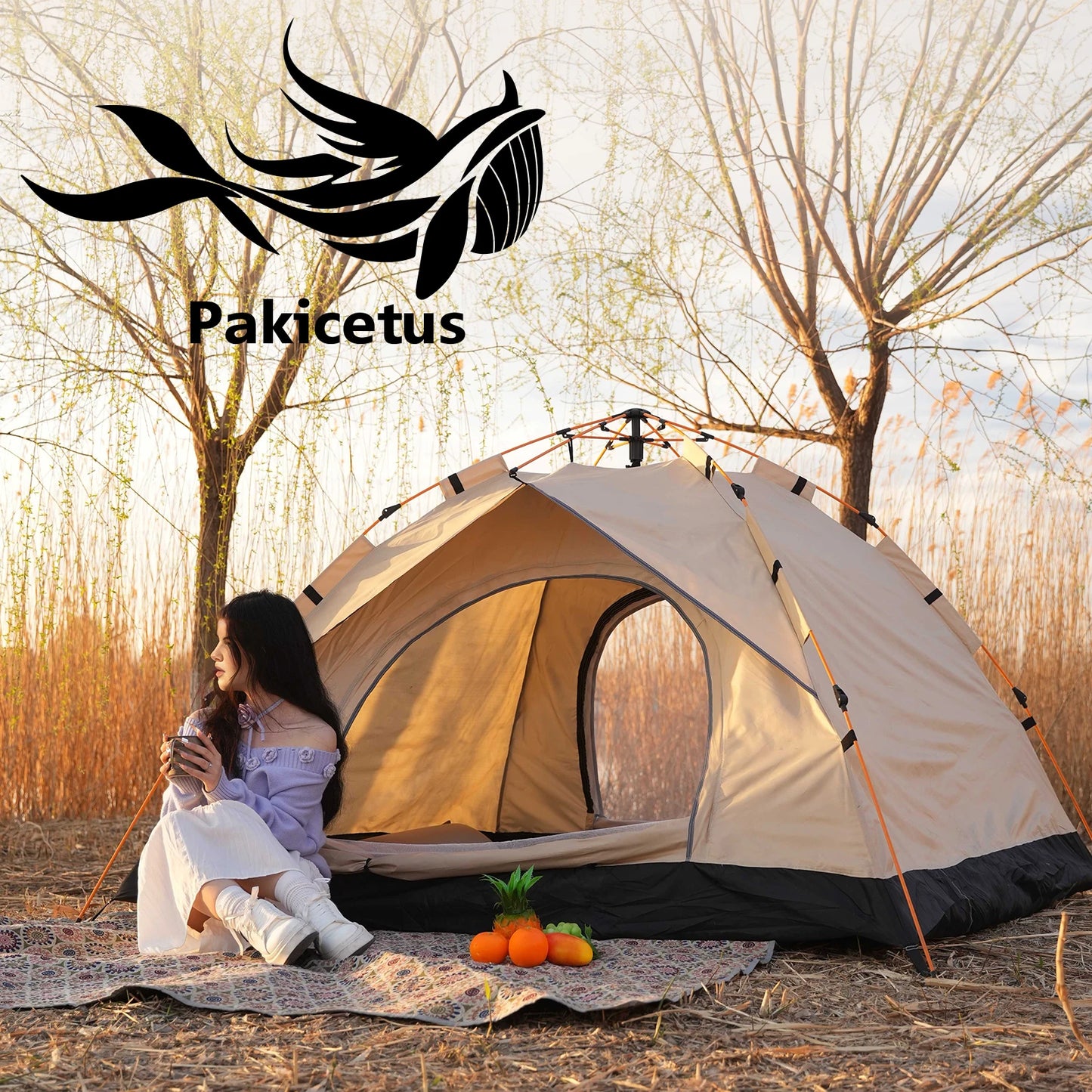 Pakicetus Windproof Camping Tent For Family Travel