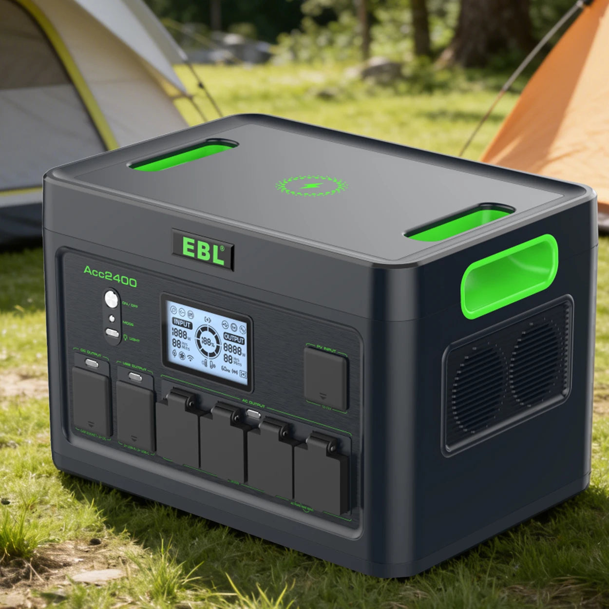 Portable Power Station 1843Wh 2400W Pure Sine Wave Battery EB2400