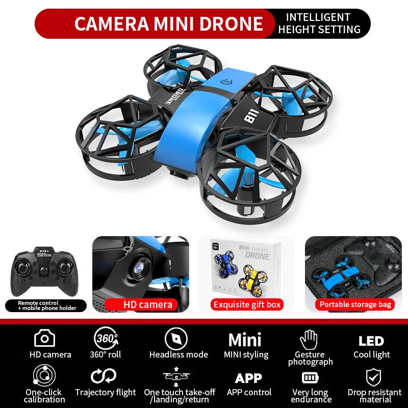 Dowellin D12 Mini RC Drone Quad Copter With Fixed Camera