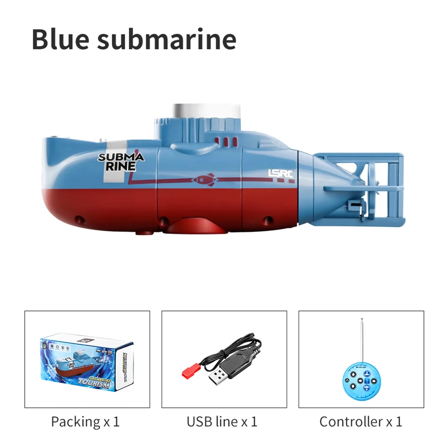 CONUSEA RC Submarine Waterproof Mini Boat Remote Control Toy