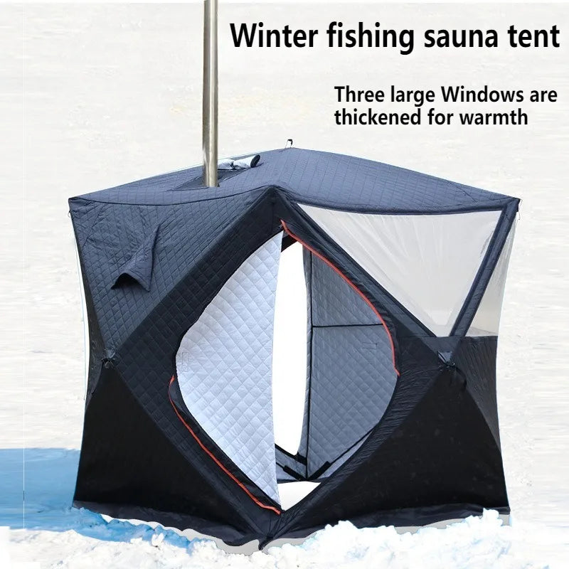 Portable Ice Fishing Shelter Easy Set Up Waterproof Windproof Tent