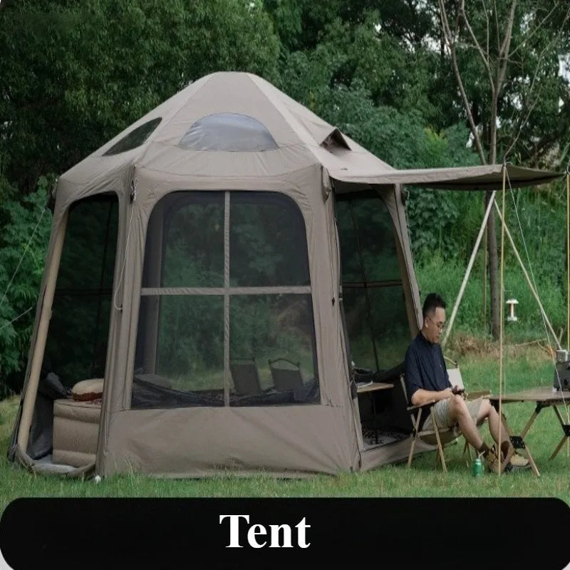 OIMG Quick Inflatable Outdoor Family Camping Tent Waterproof